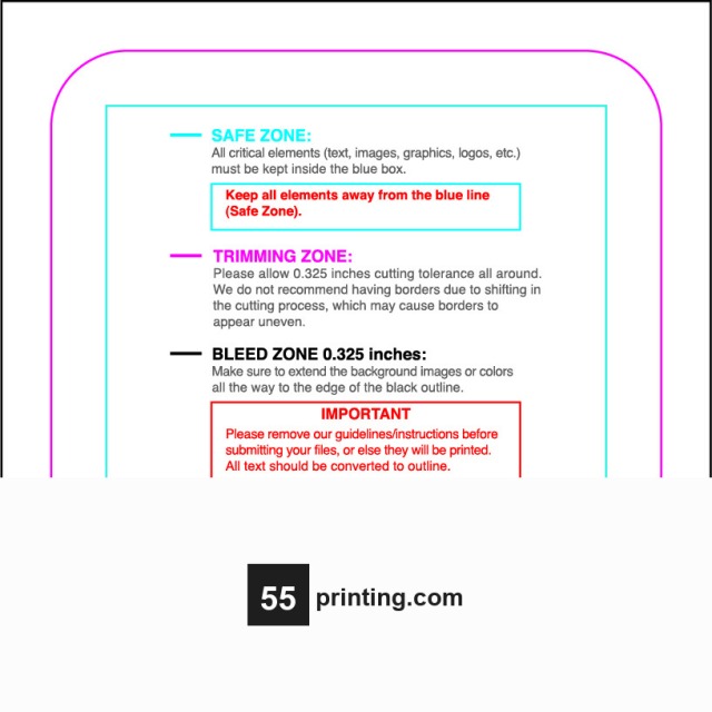 Sticker 2in Square Round guideline preview