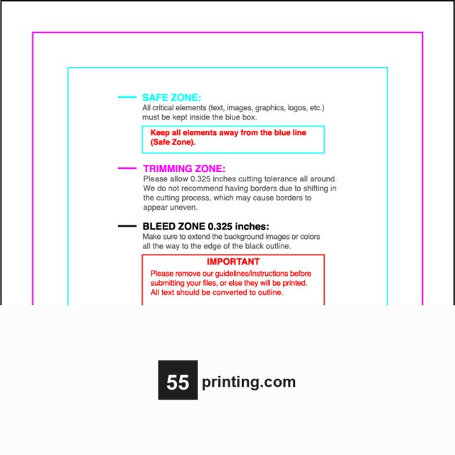 Sticker 2inx2in Square guideline preview
