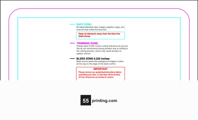 Sticker 2inx3.5in H Round guideline preview