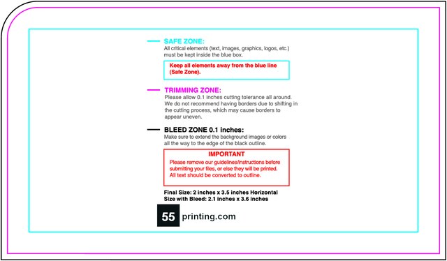 Sticker 2inx3.5in H Wink Back guideline preview