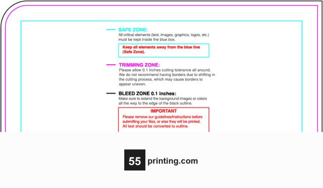 Sticker 2inx3.5in H Wink guideline preview