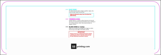Sticker 2inx6in H Round guideline preview