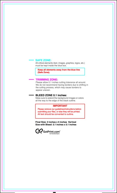 Sticker 3inx5in V guideline preview