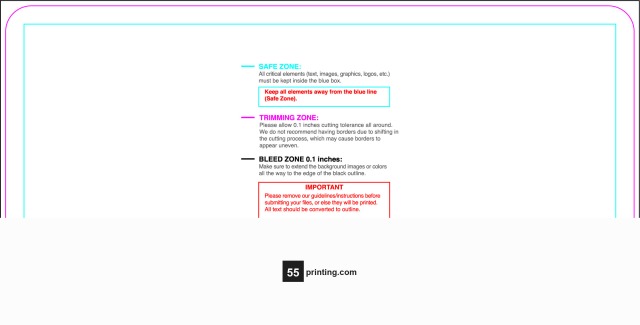 Sticker 3inx6in H Round guideline preview