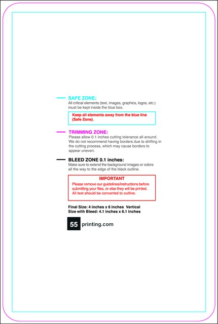 Sticker 4inx6in V Round Front guideline preview