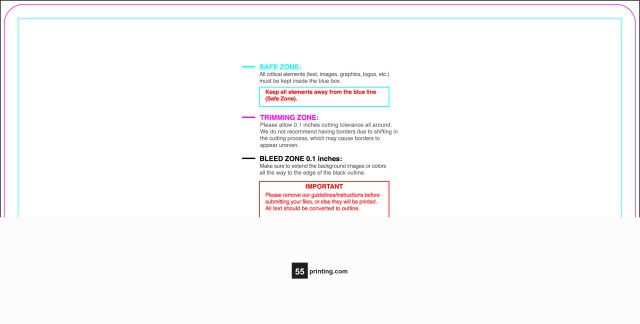 Sticker 4inx8in H Round guideline preview