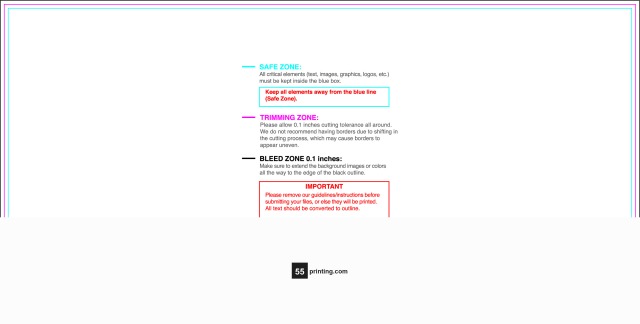 Sticker 4inx8in H guideline preview