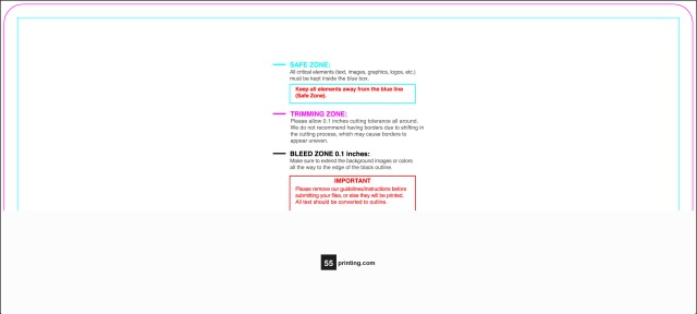 Sticker 4inx9in H Round guideline preview