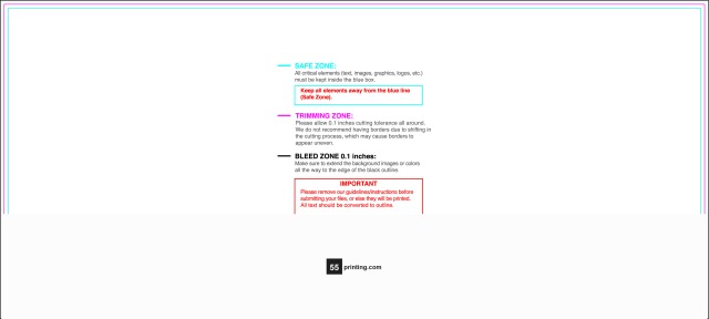 Sticker 4inx9in H guideline preview