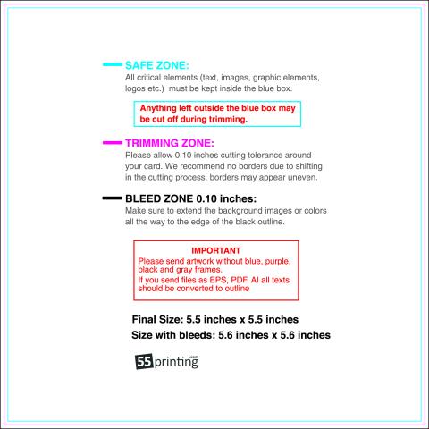 Sticker 5.5inx5.5in guideline preview