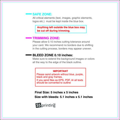 Sticker 5inx5in guideline preview