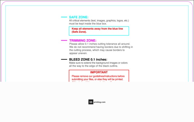 Sticker 5inx8in H Round guideline preview