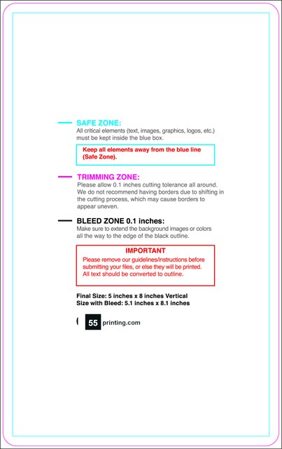 Sticker 5inx8in V Round Front guideline preview