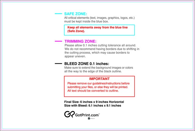 Sticker 6inx9in H Front guideline preview
