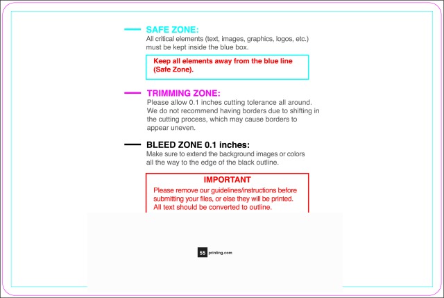 Sticker 6inx9in H Round guideline preview