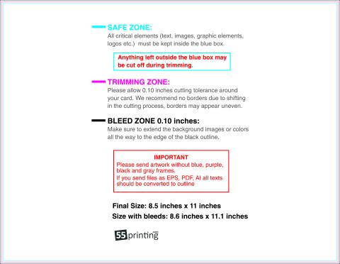 Sticker 8.5inx11in H guideline preview