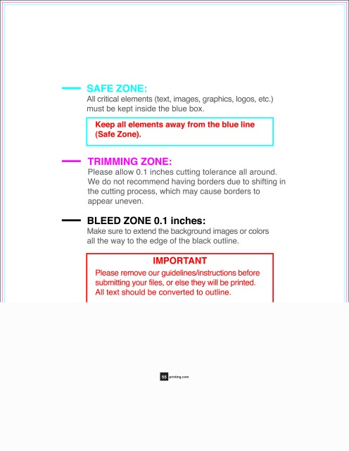 Sticker 8.5inx11in V guideline preview