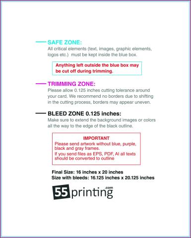 Windowcling 16inx20in V Front guideline preview