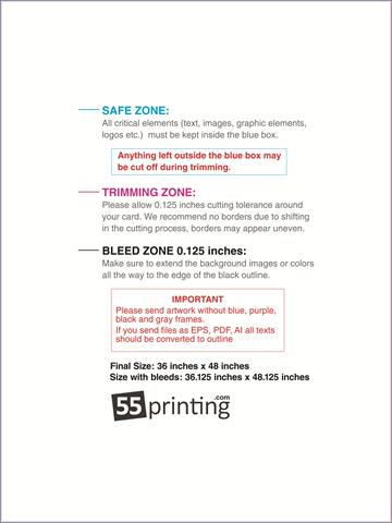 Windowcling 36inx48in V Front guideline preview
