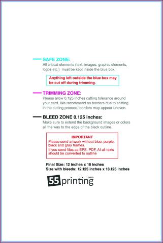Windowdecal 12inx18in V Front guideline preview