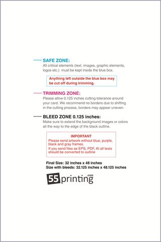 Windowdecal 32inx48in V Front guideline preview