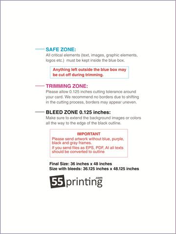 Windowdecal 36inx48in V Front guideline preview