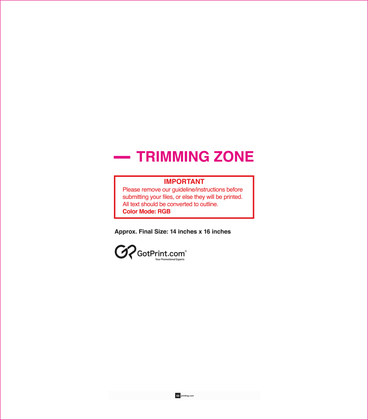 55printing Tshirt Master 14x16 Download Template Guideline - Tshirt