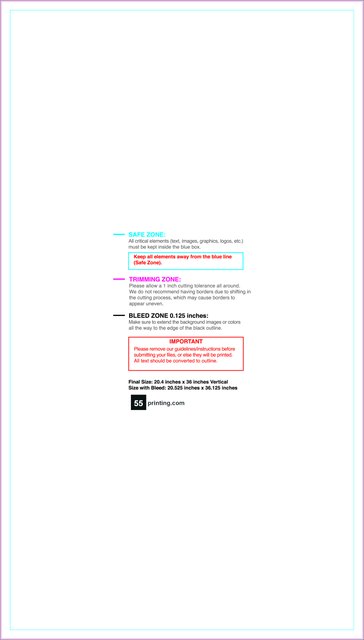 Banner 1.7ftx3ft V Front guideline preview