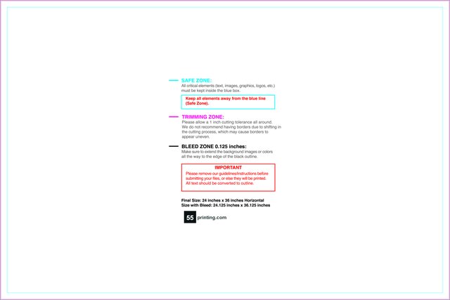 Banner 2ftx3ft H Front guideline preview