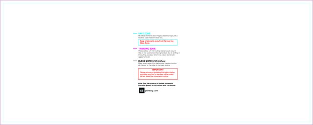 Banner 2ftx5ft H Front guideline preview