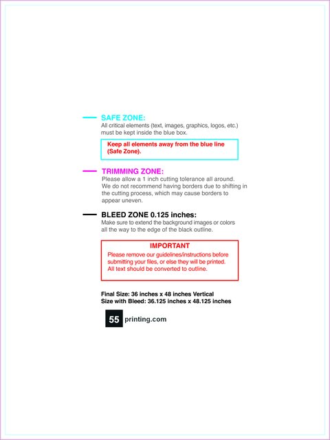 Banner 3ftx4ft V Front guideline preview