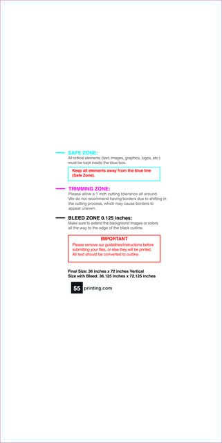 Banner 3ftx6ft V Front guideline preview