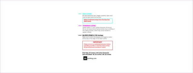 Banner 3ftx8ft H Front guideline preview