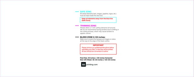 Banner 4ftx10ft H Front guideline preview