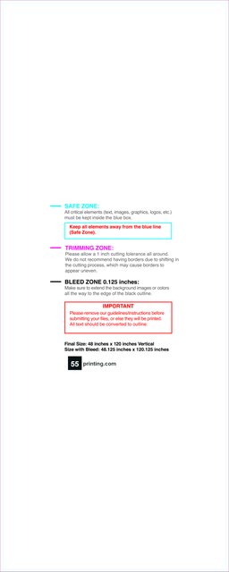 Banner 4ftx10ft V Front guideline preview