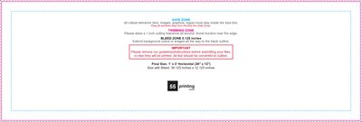55printing Vinylbanner 1ftx3ft H Download Template Guideline - Vinyl Banners