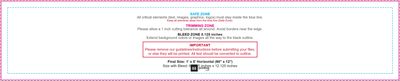55printing Vinylbanner 1ftx5ft H Download Template Guideline - Vinyl Banners