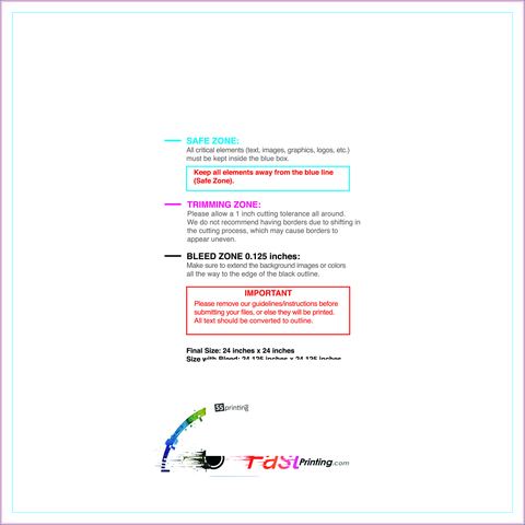 55printing Vinylbanner 2ftx2ft Download Template Guideline - Vinyl Banners
