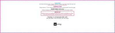 55printing Vinylbanner 4ftx14ft H Download Template Guideline - Vinyl Banners