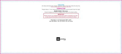 55printing Vinylbanner 4ftx9ft H Download Template Guideline - Vinyl Banners