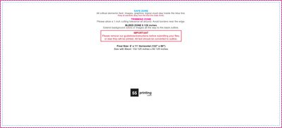 55printing Vinylbanner 5ftx11ft H Download Template Guideline - Vinyl Banners