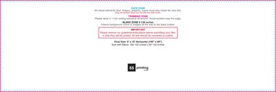 55printing Vinylbanner 5ftx15ft H Download Template Guideline - Vinyl Banners
