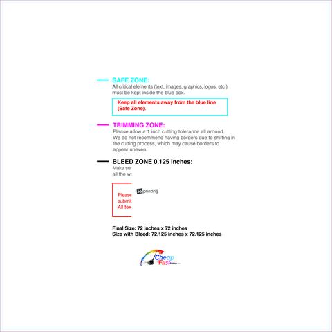 55printing Vinylbanner 6ftx6ft Download Template Guideline - Vinyl Banners