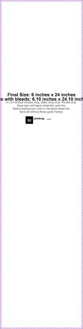 Window Cling 6inx24in V guideline preview