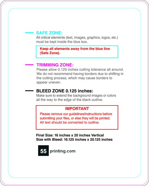 Windowcling 16inx20in V Round Front guideline template 16" × 20" JPG