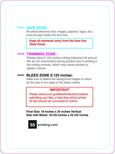 Windowcling 18inx24in V Round Front guideline preview