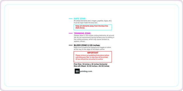 Windowcling 18inx36in H Round Front guideline preview