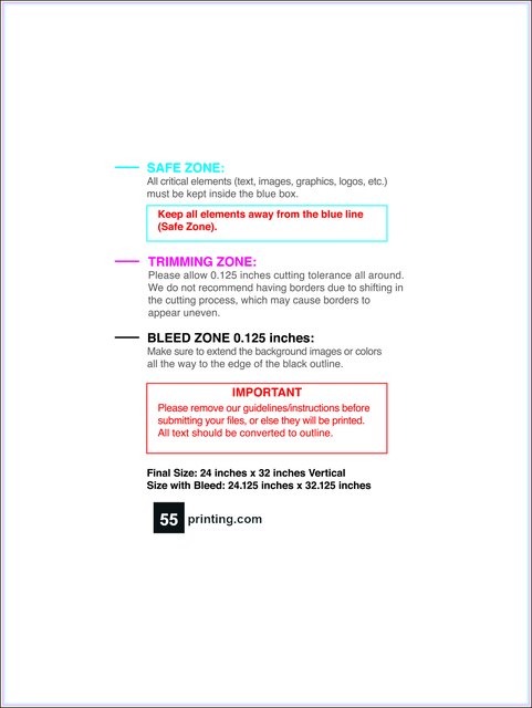 Windowcling 24inx32in V Front guideline preview