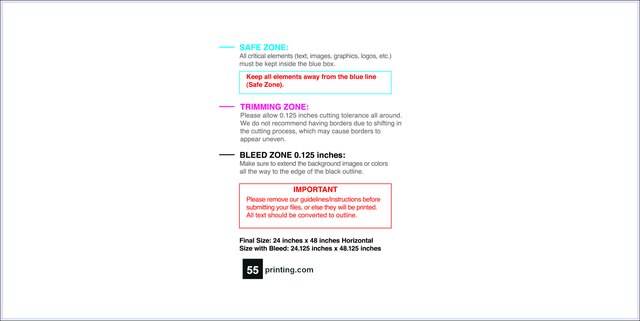 Windowcling 24inx48in H Front guideline preview