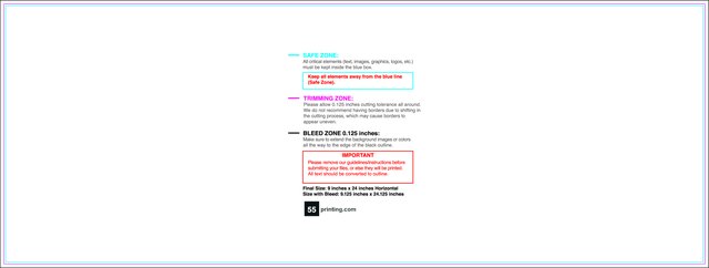 Windowcling 9inx24in H Front guideline preview